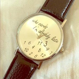 Who Cares I’m Already Late Watch